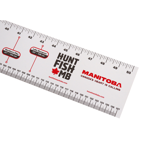 Travel MB. Master Angler Measurement Decal